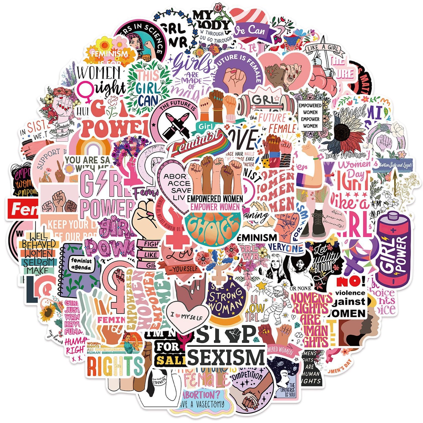 Feminism Slogan Sticker
