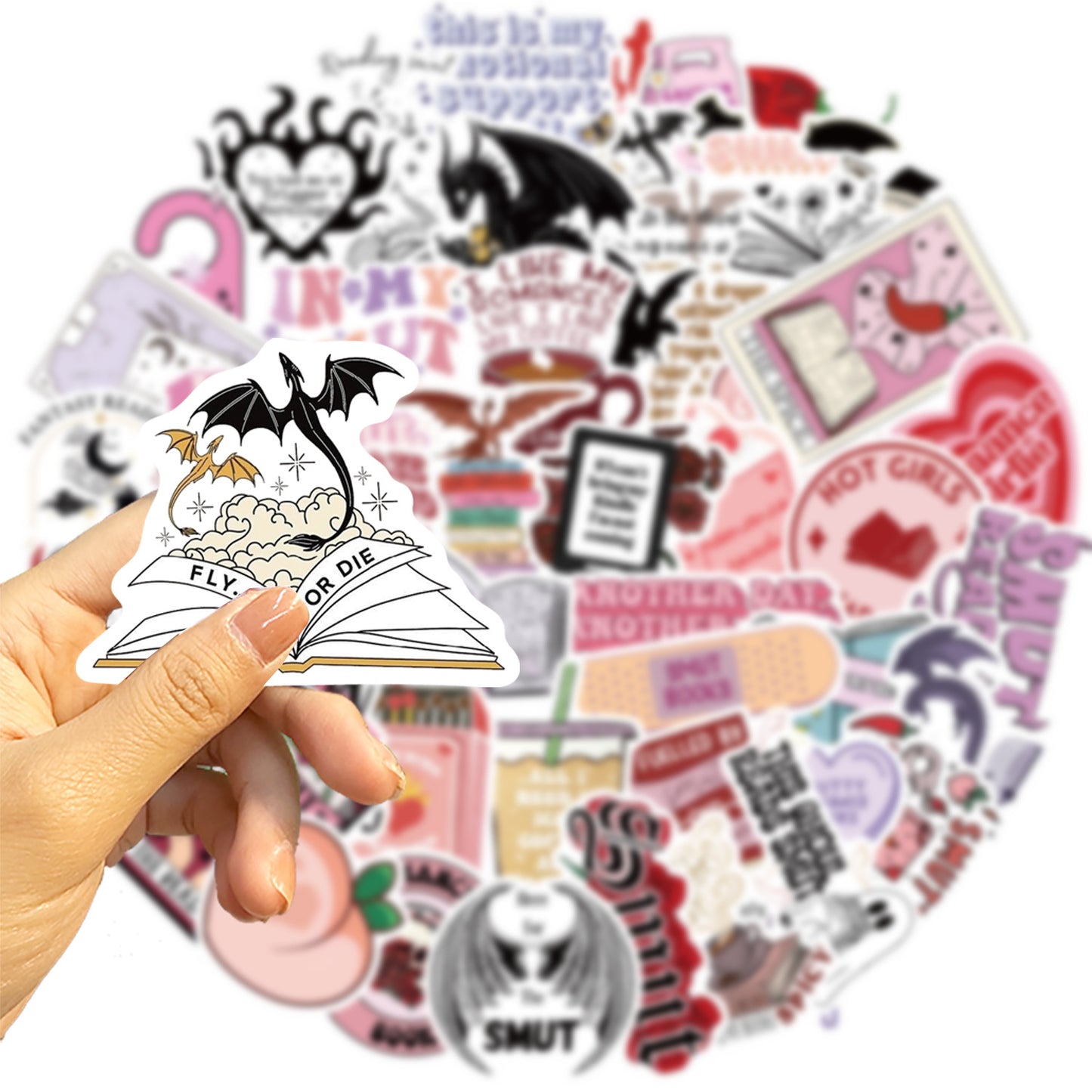 Bookish Reading Doodle Sticker