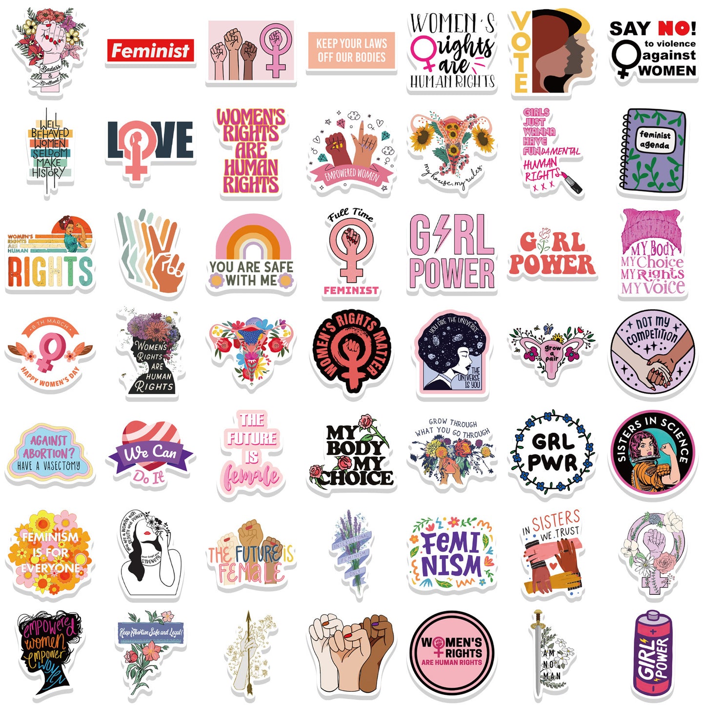 Feminism Slogan Sticker