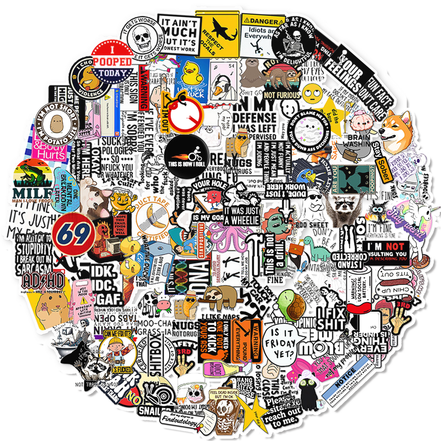 Funny Saying Sticker