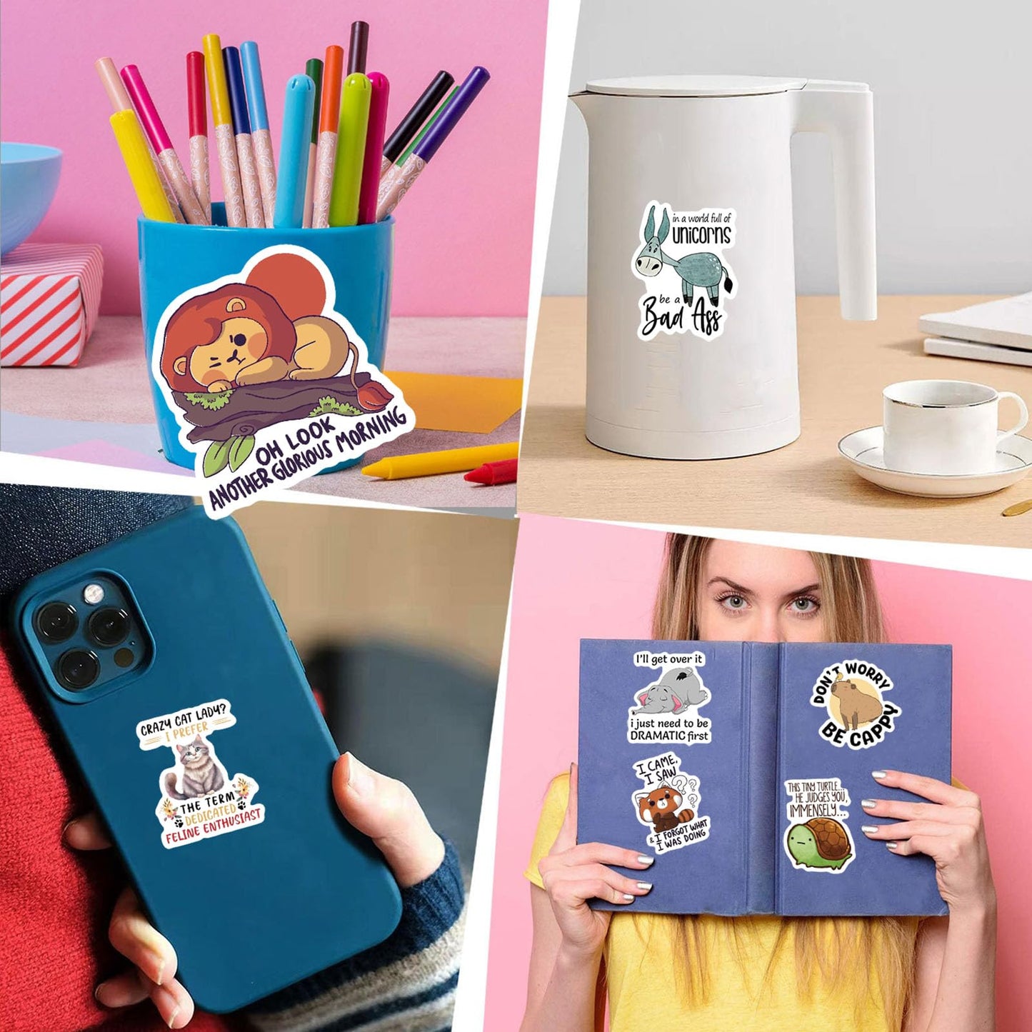 Animal Slogans Sticker