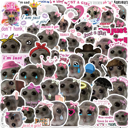 Sad Hamster Pattern Sticker