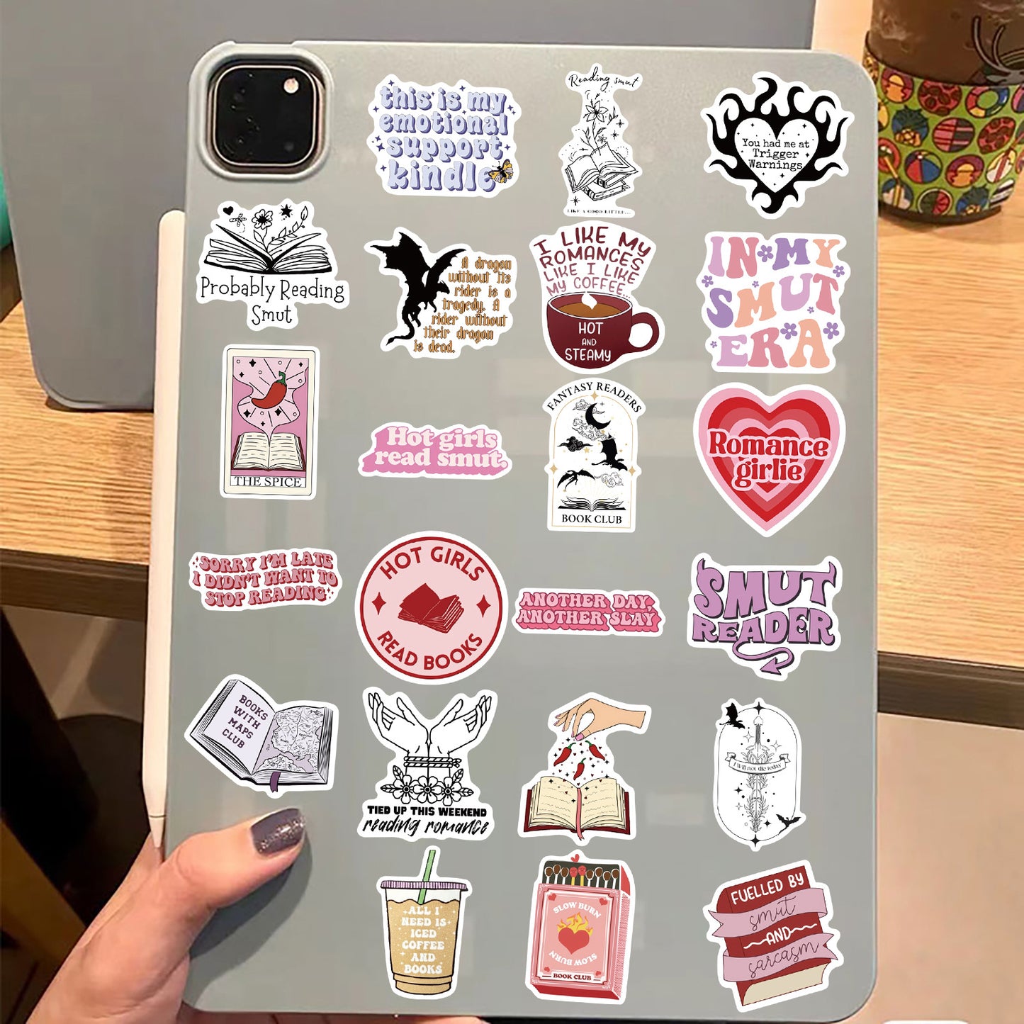 Bookish Reading Doodle Sticker