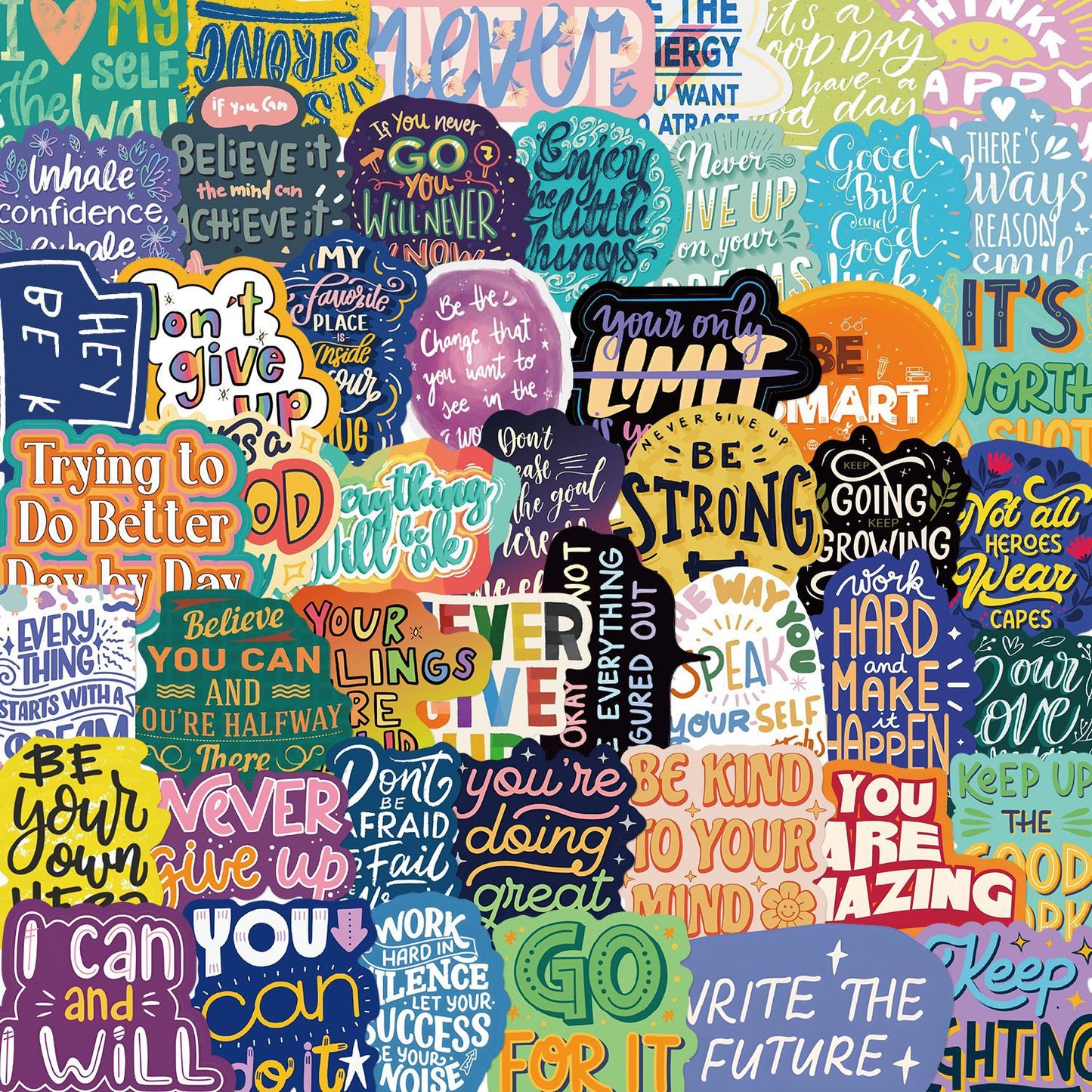 Motivational Text Stickers