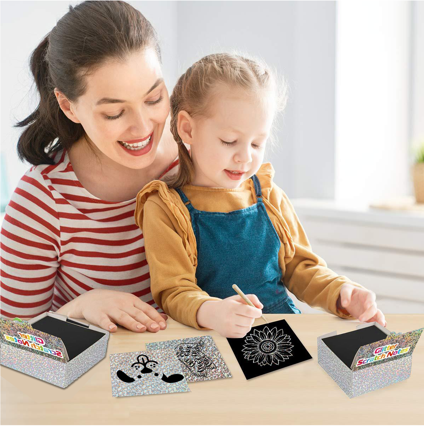 Scratch Paper-Silver Laser (100PCS)