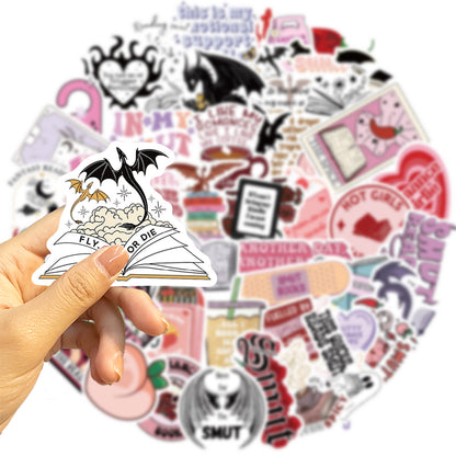 Bookish Reading Doodle Sticker
