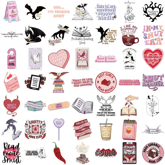Bookish Reading Doodle Sticker