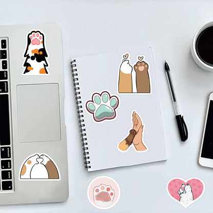 Cartoon Cat Paw Sticker