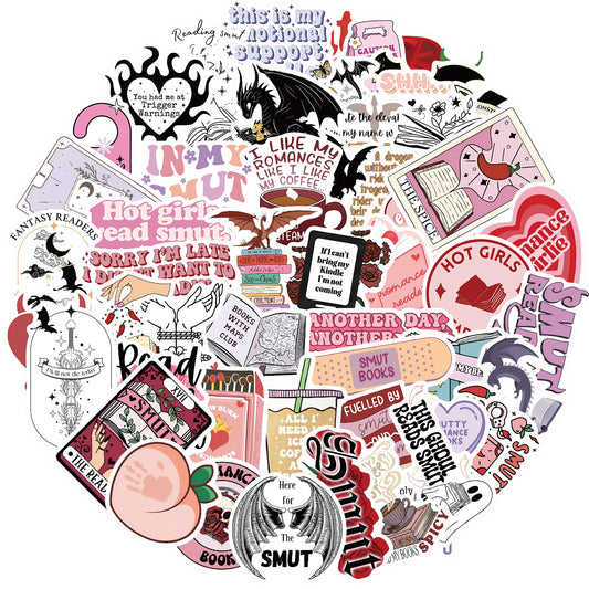 Bookish Reading Doodle Sticker