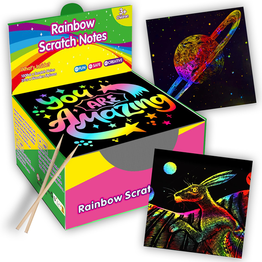 Scratch Paper-Colorful Colors (100PCS)