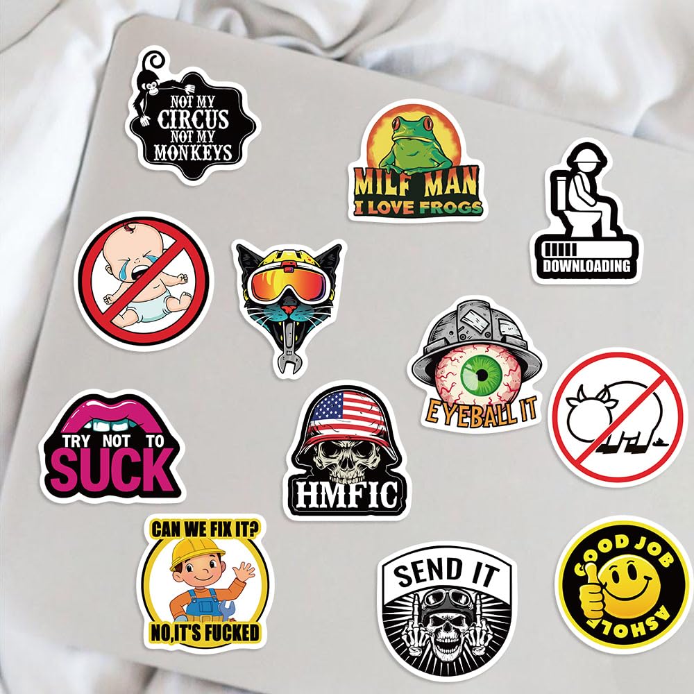 Funny Hard Hat Stickers