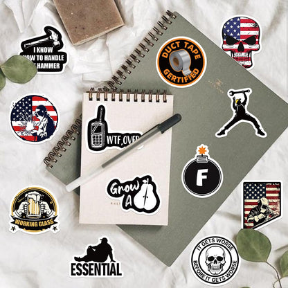 Funny Hard Hat Stickers
