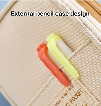 Cute simple pencil case (blue)