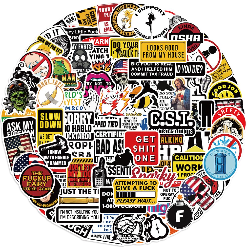 Funny Hard Hat Stickers