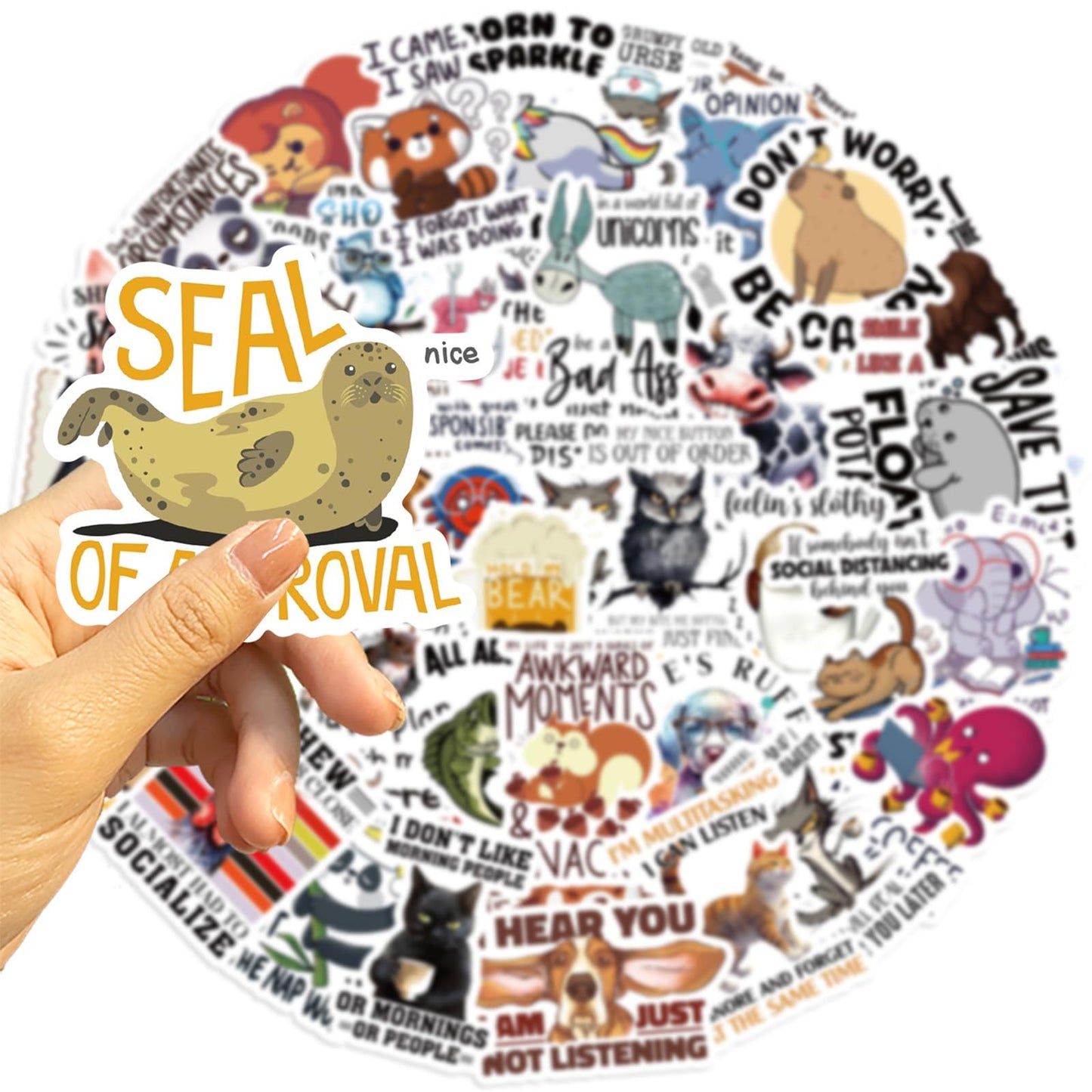 Animal Slogans Sticker