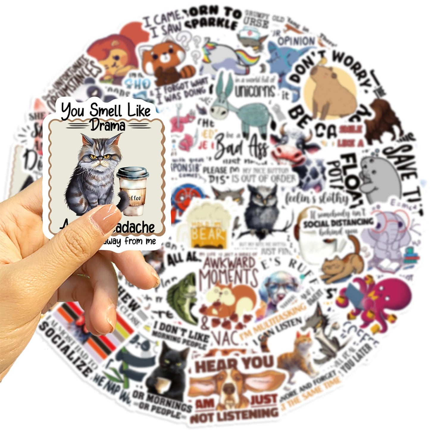 Animal Slogans Sticker