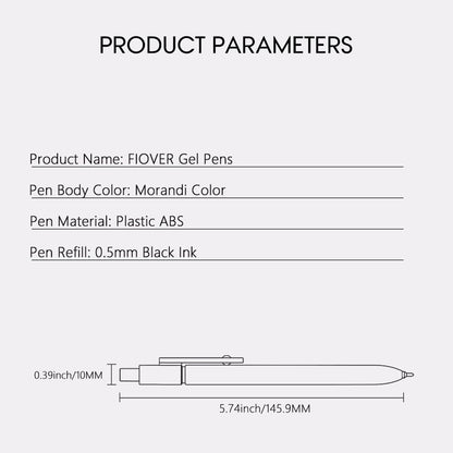 5-piece Morandi color gel pen set